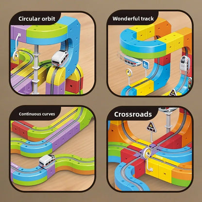 2025 Hot Toys Magic Track Cube Girls Puzzle Playhouse Toy Gifts High Speed Rail